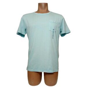 Men American Rag Angel Blue Short Sleeve Shirt